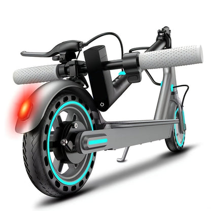 Foldable Electric Scooter for Adults 350W Brushless Motor Dual Drum Brake 8.5 Inch Solid Tires 3-Speed LCD Display 265 lbs Max Load 3-Second Fold Portable Urban Commuter E-Scooter