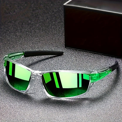 Polarized Wraparound Sunglasses for Men & Women – Retro Sport Style, TAC Lenses & Lightweight PC Frame, UV Protection Eyewear for Driving, Cycling & Outdoor Activities