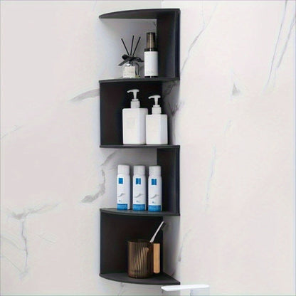 5-Tier Corner Wall Shelf Organizer – Floating Tiered Bookshelf & Storage Shelf for Living Room, Bedroom & Kitchen, Space-Saving Corner Divider, 5 Style Options