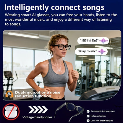 AI Smart Glasses with Camera or Audio – Real-Time Translation 110+ Languages, HD Video Recording, AI Voice Control, HiFi Music & Calling, Photochromic Lenses, Sports Skiing Outdoor Wearable Tech