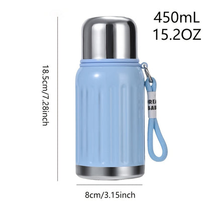 316 Stainless Steel Vacuum Insulated Thermos Cup Dopamine Color All Metal Water Bottle Keeps Drinks Hot and Cold for Work School Camping Sports Travel Portable Fashionable Tumbler Red Black Blue White