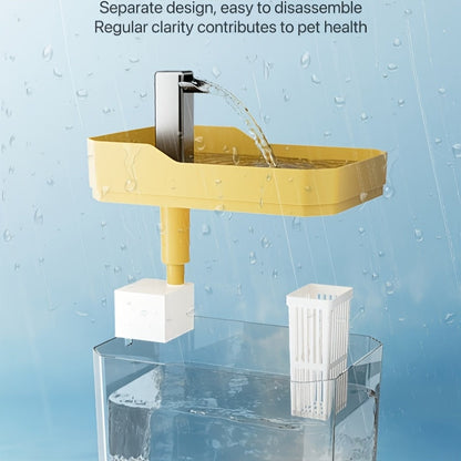 USB Rechargeable Pet Water Fountain 50.72 Oz – Ultra-Silent Automatic Circulating Water Dispenser for Cats & Dogs, No Batteries Required