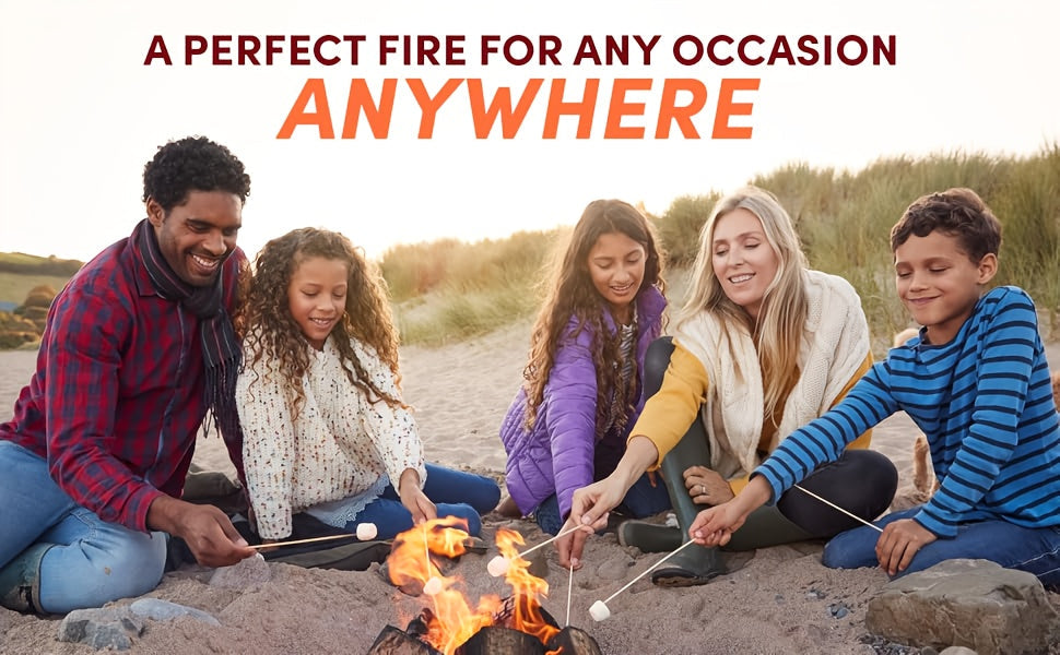 Fire Starter Squares – Waterproof Odorless Charcoal Firestarter Cubes for Campfire, BBQ, Grill, Fireplace & Wood Stove, No Kindling Needed, 32/64/128/192 Piece Packs