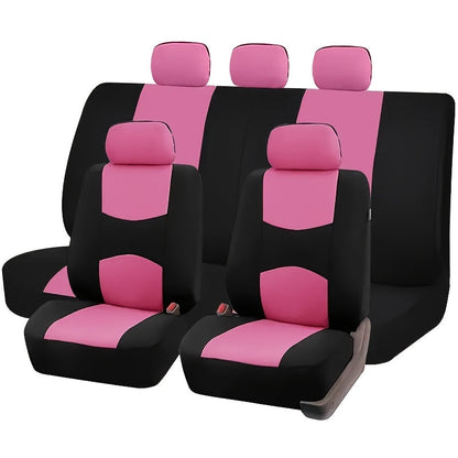 Universal 5-Seat Car Seat Covers Full Set – Breathable Wear-Resistant Fabric, All-Season Protection for Front & Rear Seats, Fits Most Car Models, Multiple Colors