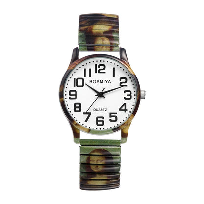 Bohemian Quartz Watch Unisex Printed Stretch Band Wristwatch – Starry Sky Sunflower Tree of Life Boho Designs, Large Arabic Numeral Dial, Nature-Inspired Gift for Women & Men Valentine Birthday