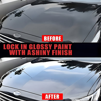 Liquid Ceramic Coating 6.76oz with Applicator Sponge - Automotive Paint Protection, Hydrophobic Glass Treatment, High Gloss Enhancement and Surface Rejuvenation for Cars, Trucks and SUVs