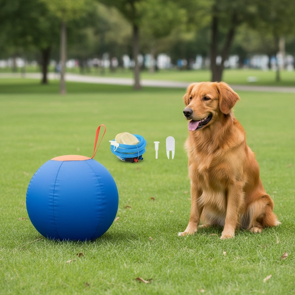 Chew-Resistant Dog Ball Toy for Fetch & Training – Durable Polo Balls for Golden Retrievers, Bulldogs, Shiba Inu, Corgi & Australian Shepherd, Self-Play & Obedience Exercise