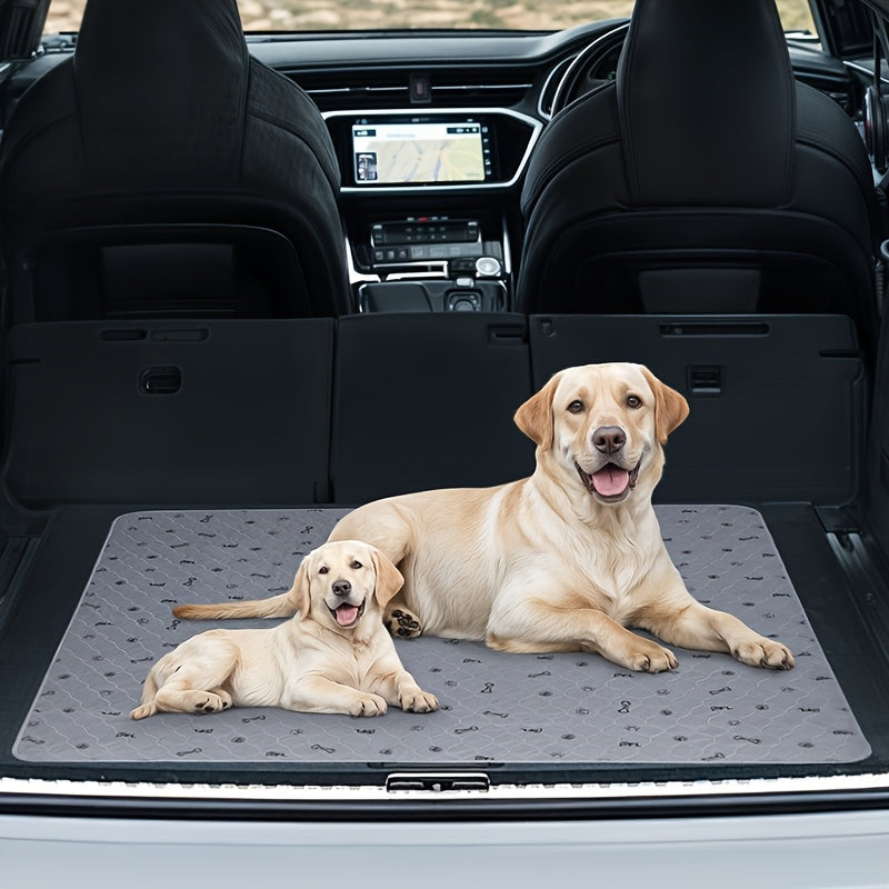 Washable Reusable Dog Pee Pads with Bone Print – Non-Slip Leakproof Absorbent Puppy Training Pads, Machine Washable Whelping Pads for Couch Crate Playpen Potty Training, Multiple Sizes