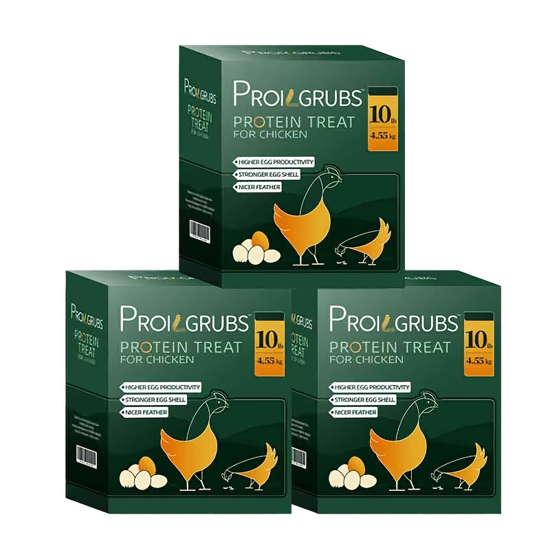 PROILGRUBS Dried Black Soldier Fly Larvae Chicken Treats – Non-GMO High-Protein Egg & Flock Builder, Stronger Eggshells & Feather Growth for Layers Broilers Chicks, 5 to 33 LB Bulk Bags