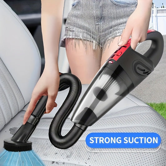 Handheld Car Vacuum Cleaner 4200PA Super Suction, 1800mAh Cordless Portable Vacuum with 5 Attachments, Low Noise for Car Interior, Pet Hair, Home Cleaning – Pink Gift for Women