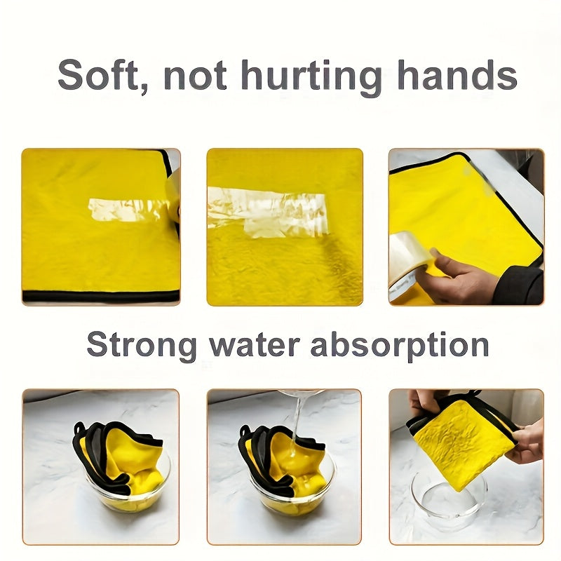 10pcs Microfiber Car Cleaning Towels – Super Absorbent, Lint-Free, No Streaks, Car Wash Drying Cloths for Car Exterior, Interior, Glass & Household Cleaning