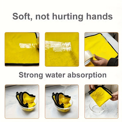 10pcs Microfiber Car Cleaning Towels – Super Absorbent, Lint-Free, No Streaks, Car Wash Drying Cloths for Car Exterior, Interior, Glass & Household Cleaning