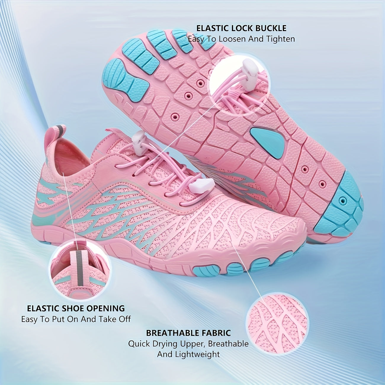 Barefoot Hiking Shoes for Women Wide Toe Box Non-Slip Trail Running Sneakers – Healthy Minimalist Footwear, Sizes US 6-11, White Black Pink