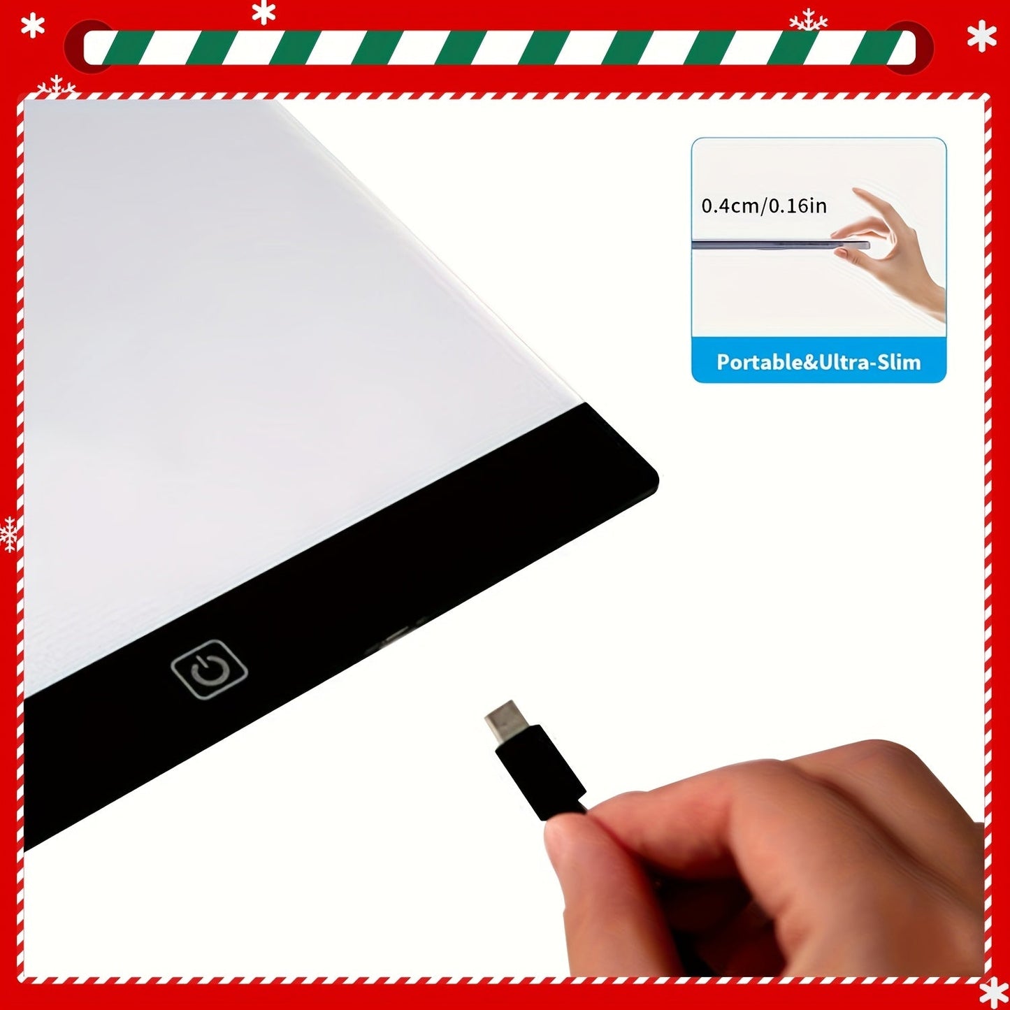 A2 LED Light Box Tracing Board – Dimmable Touch Control Ultra-Thin Light Pad for Diamond Painting, Sketching, Animation, Tattoo Transfer & Streaming, USB Powered, Eye-Care LEDs, Mac/PC Compatible | Velora