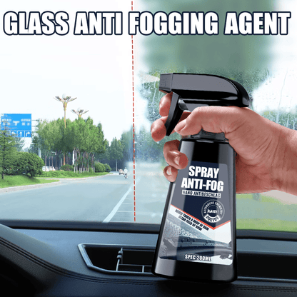 Long-Lasting Anti-Fog Spray with Towel – Car Windshield & Window Defogging Agent, Improves Clarity of Glass, Mirrors & Helmets, 6.76oz