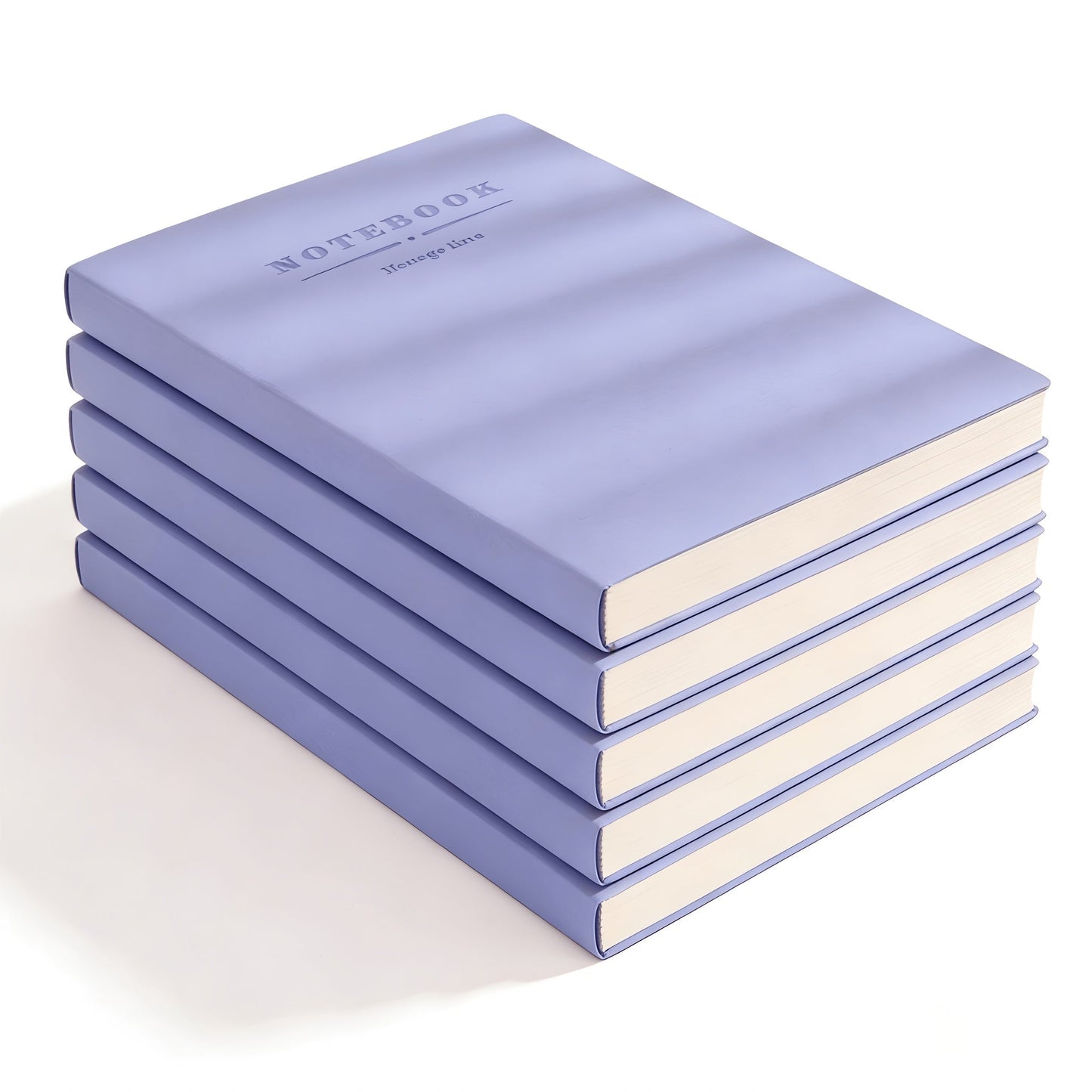 Soft Faux Leather Notebook 5-Pack Set Square Ruling Soft Cover Bookmark Extra Thick Pages for Business Meetings School Academic Writing – 7 Colors