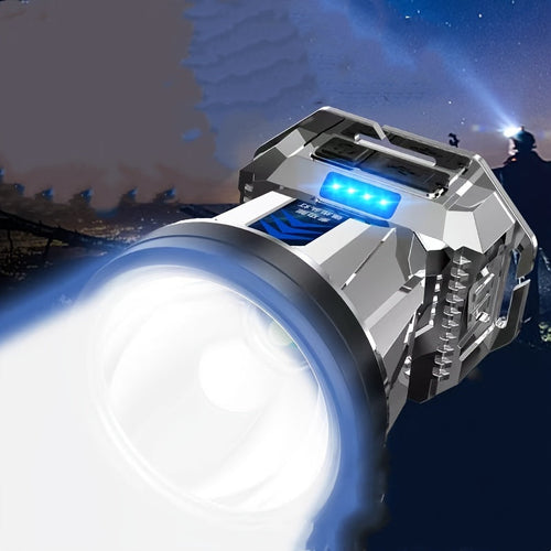 LED Rechargeable Headlamp T998 Ultra Bright Long Range – IP65 Waterproof, Large Reflector, Extended Battery Life, Head Mounted Flashlight for Night Fishing, Camping, Hiking & Emergency Use