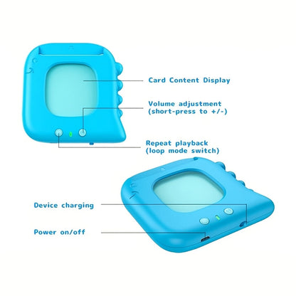 Talking Flash Cards for Preschoolers Ages 3-6 – 224 to 510 Words Language Learning Device, Speech Therapy Sensory Educational Toy for Autism, Boys & Girls, Blue Green Pink