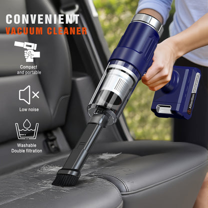 Cordless Gap Vacuum Cleaner 5KPa Strong Suction USB Rechargeable Wireless Handheld Dust Collector for Car, RV, Kitchen Gaps, Floor & Home – 2000mAh Battery, One-Click Empty, Compact Portable Design