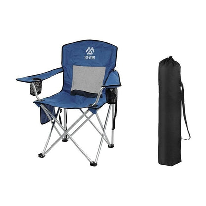 Folding Camping Chair with Tilting Canopy Sunshade – 225LBS Capacity, 22.8" Wide Seat, Mesh Cup Holder & Carry Bag, Portable Beach Lawn Chair for Camping, Hiking & Outdoor Events – 9 Color Options