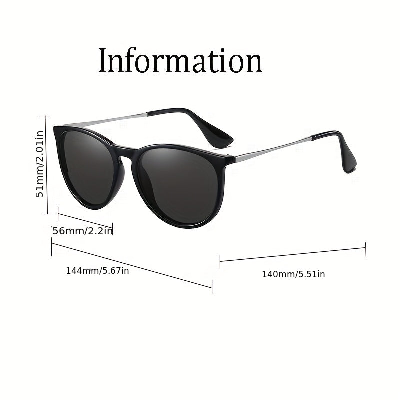 Women's Elliptical Oval Gradient Sunglasses - Lightweight Metal Hinge Frame with Pink Green Gradient Lenses, UV Protection Fashion Eyewear for Driving & Everyday, Includes Case & Cleaning Cloth