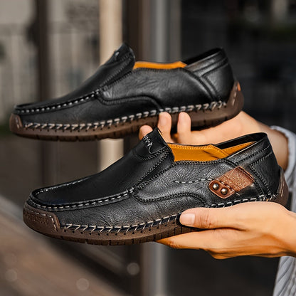Men's Slip-On Loafers – Lightweight Breathable Casual Shoes for Driving Walking Daily Wear, Comfortable Non-Slip Sole, Easy On Off Design, Perfect for Men Who Value Style & Comfort