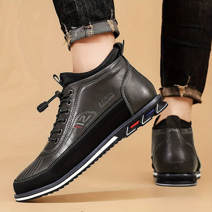 Men's High Top Business Casual Dress Shoes – Lace-Up Formal Oxford Sneakers for Office & Suit, 13 Colors, US Sizes 6.5–13.5