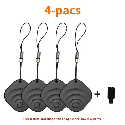 Portable Real-Time GPS Tracker Global Coverage Location Tracking Device for Cats Dogs Keys Wallets Luggage Anti-Loss Finder Android & Universal Single or 4-Pack