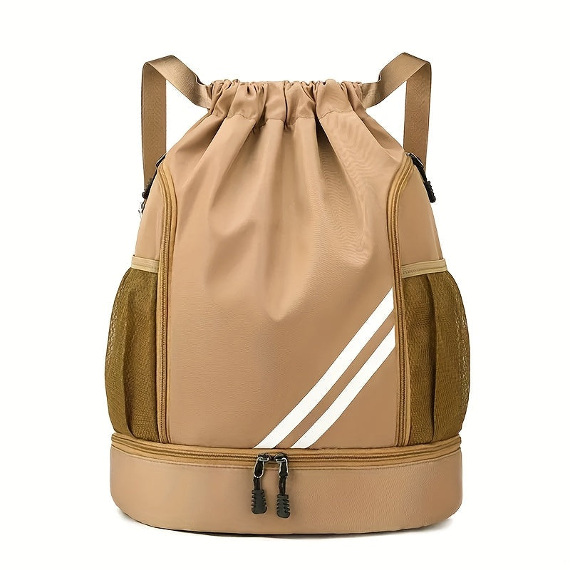 Lightweight Sports Drawstring Backpack for Men & Women | Gym Bag for Basketball Yoga Fitness | Spacious Polyester Shoulder Bag with Drawstring Closure & Inner Pouch | 6 Colors