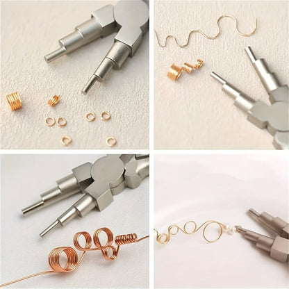 Jewelry Making Pliers – Round Nose & Pointed Nose Tungsten Steel Tool for 3-10mm Rings, Wire Bending & Shaping for DIY Jewelry Crafting and Repair