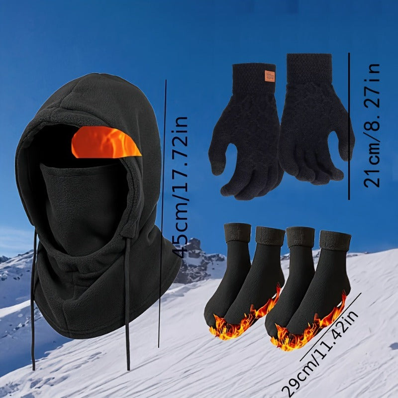 Winter Balaclava Full Face Mask for Men & Women – Windproof Cold-Proof Thermal Ski Cycling Outdoor Headgear, Neck & Shoulder Coverage