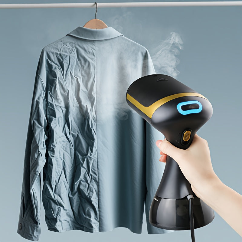 1100W Handheld Garment Steamer – 20-Second Fast Heat-Up, 300ml Water Tank & Cleaning Brush, Portable Travel Steam Iron for Wrinkle Removal, Clothes Suits Dresses Curtains, Home & Business Use