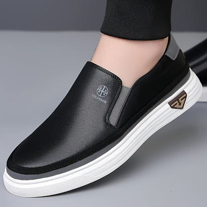 Slip-On Loafers for Men & Women – Non-Slip PVC Sole, Soft Synthetic Upper, Round Toe, White Brown Gold, Unisex Casual Comfort Shoes for Daily Wear, Vacation & Year-Round Use | Velora