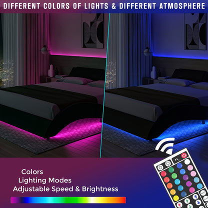 LED Strip Lights 100ft RGB Color Changing – Smart Remote Control, Stepless Dimming, Flashing & DIY Modes, Indoor TV Backlight, Bedroom, Living Room, Stairs, Party & Holiday Decor