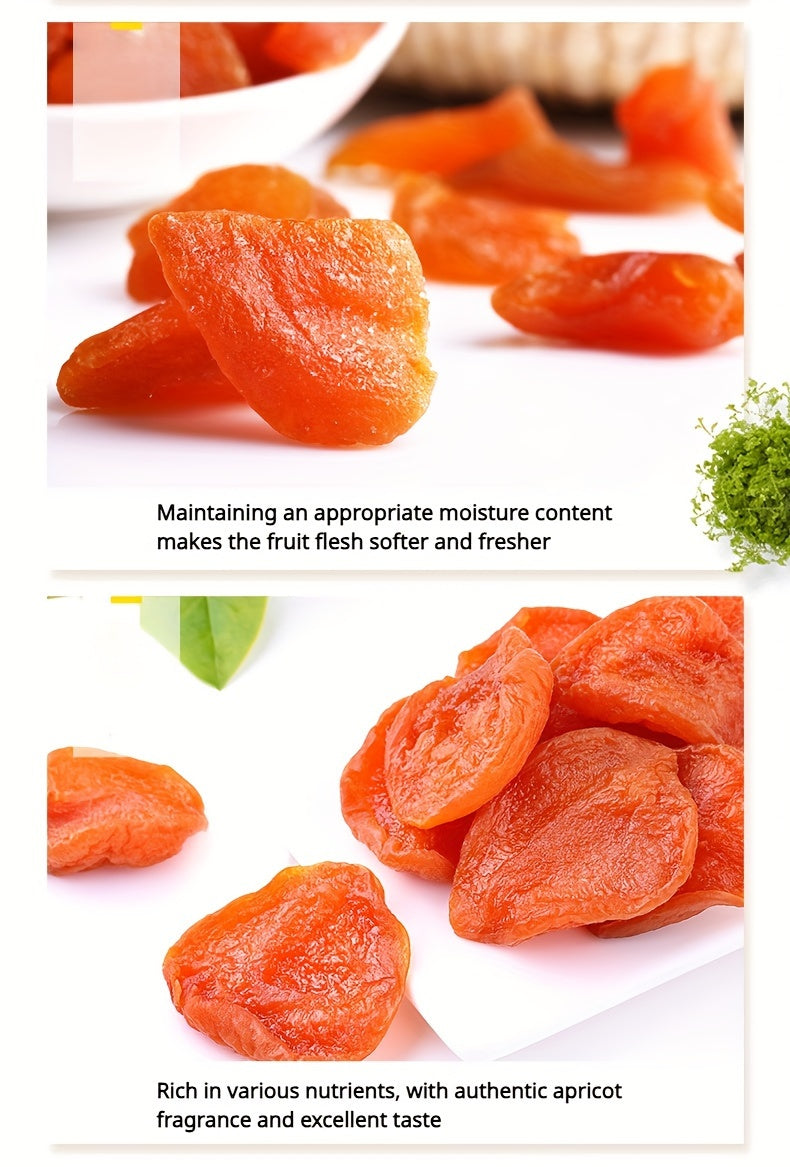 Dried Apricots Snack 3 Bags Pack Natural Tropical Dried Fruit Healthy Sweet Snack Ready-to-Eat Vegan Gluten-Free Gift