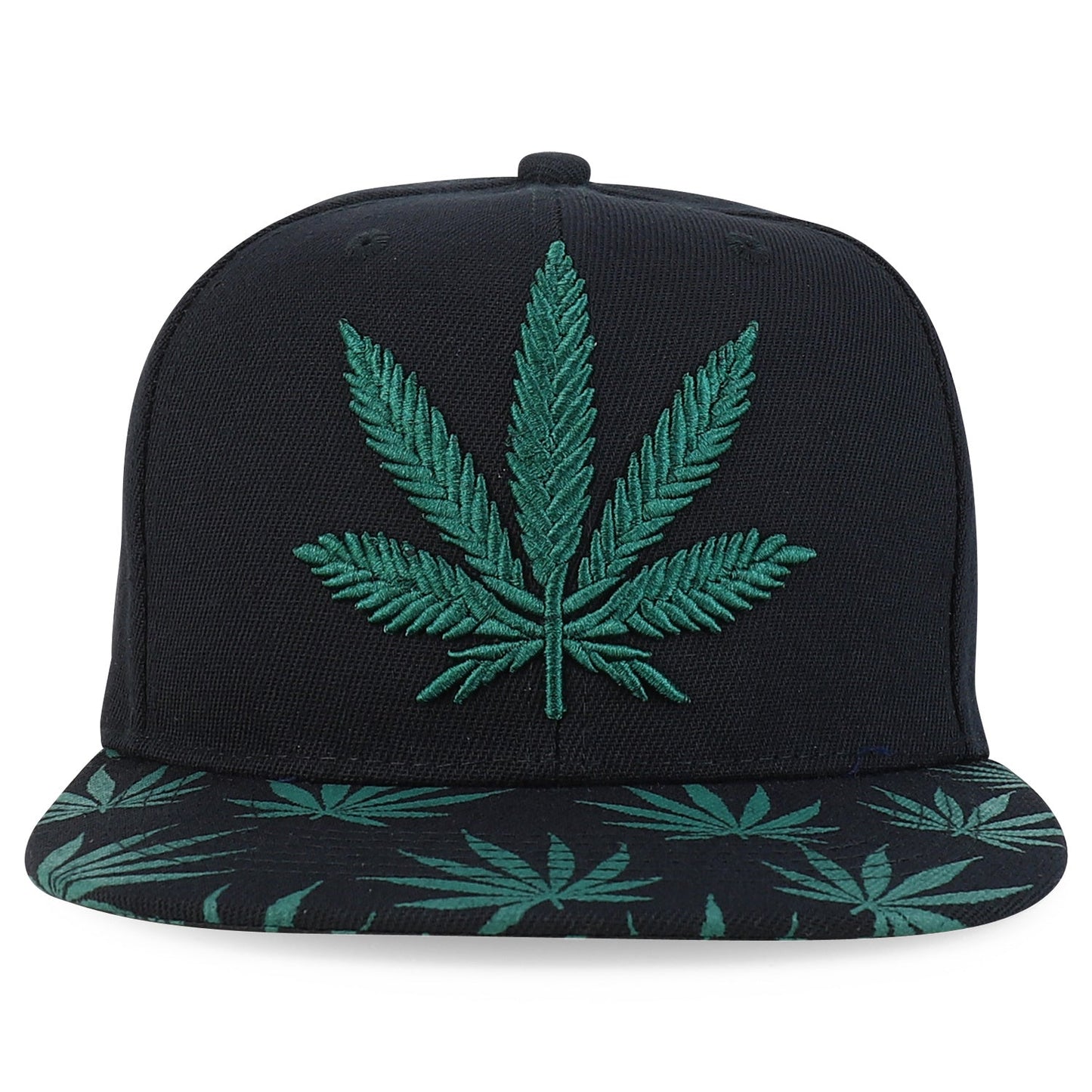 Rasta MJ Leaf 3D Embroidered Flat Bill Snapback Cap – Hip Hop Reggae Hat, Adjustable Snapback, One Size Fits Most, Unisex Streetwear Baseball Cap