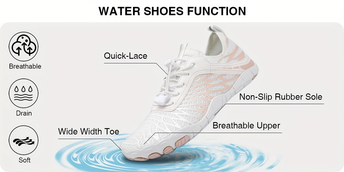 Barefoot Hiking Shoes for Women Wide Toe Box Non-Slip Trail Running Sneakers – Healthy Minimalist Footwear, Sizes US 6-11, White Black Pink