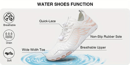 Barefoot Hiking Shoes for Women Wide Toe Box Non-Slip Trail Running Sneakers – Healthy Minimalist Footwear, Sizes US 6-11, White Black Pink