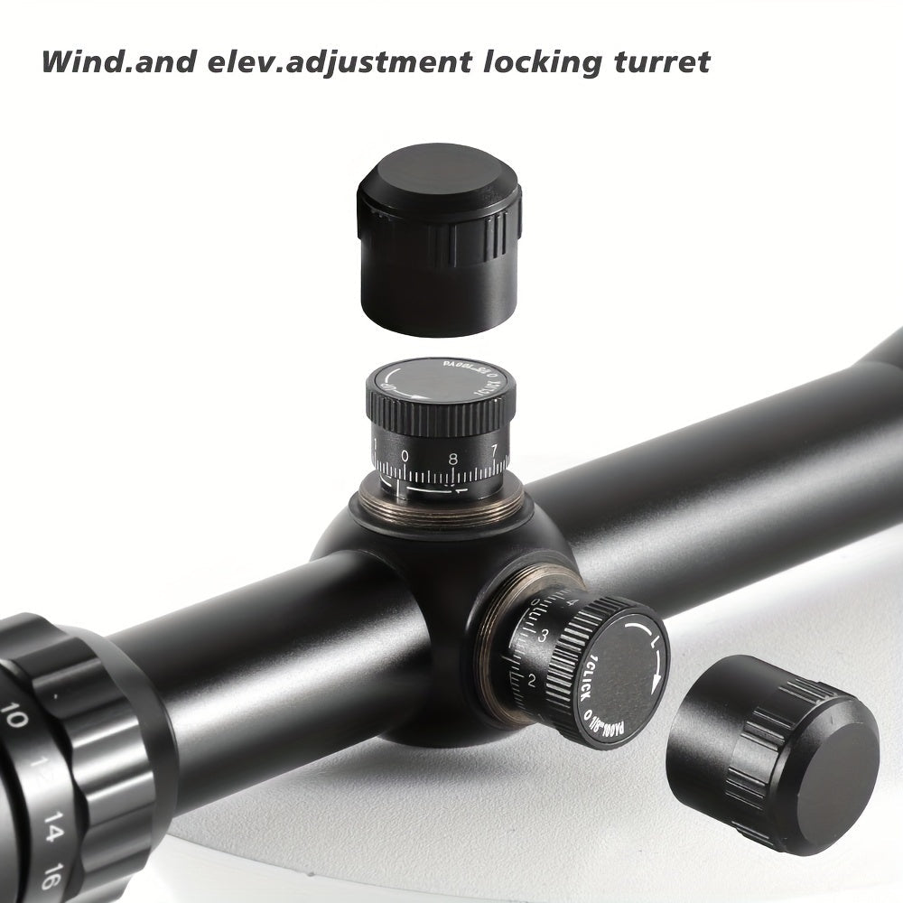 6-24x50 AO Rifle Scope Illuminated Red Green Reticle - Long Range Hunting Scope with 20mm Rail Mount Aluminum Alloy Optical Sight