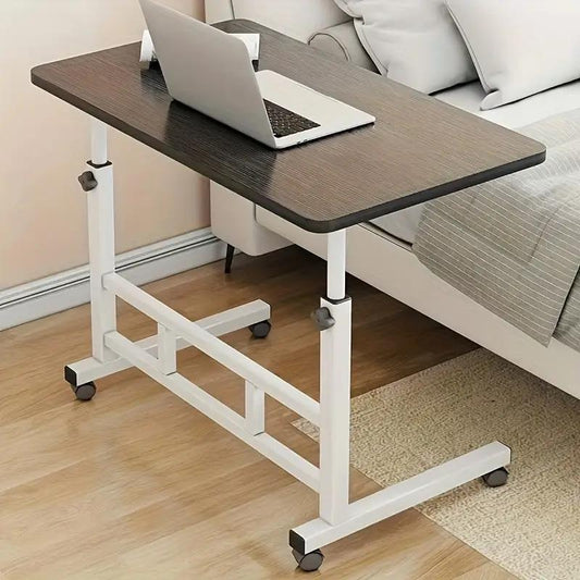 Mobile Lift Table Adjustable Height Rolling Laptop Desk Bedside Sofa Side Table for Bedroom Home Office