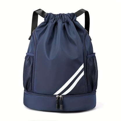 Lightweight Sports Drawstring Backpack for Men & Women | Gym Bag for Basketball Yoga Fitness | Spacious Polyester Shoulder Bag with Drawstring Closure & Inner Pouch | 6 Colors