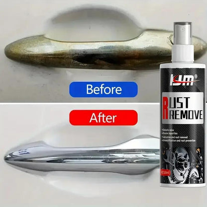 Multi-Purpose Rust Remover Spray for Car Wheels & Metal Surfaces, Fast-Acting Heavy-Duty Rust Dissolver & Decontamination Cleaner for Vehicles, Tools & Furniture