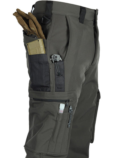 Men's Tactical Winter Pants Heavy-Duty Thickened Insulated Work Pants, 300g/m² 100% Polyester MOLLE System Multi-Pocket Baggy Snow Pants for Hiking Hunting Construction Outdoor