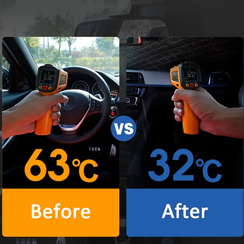 Car Windshield Sunshade Foldable - UV Blocking Heat Insulation Sun Shade for Car Front Window, Portable Summer Car Cooling Accessory Keeps Interior Cool, Easy Fold & Store Design