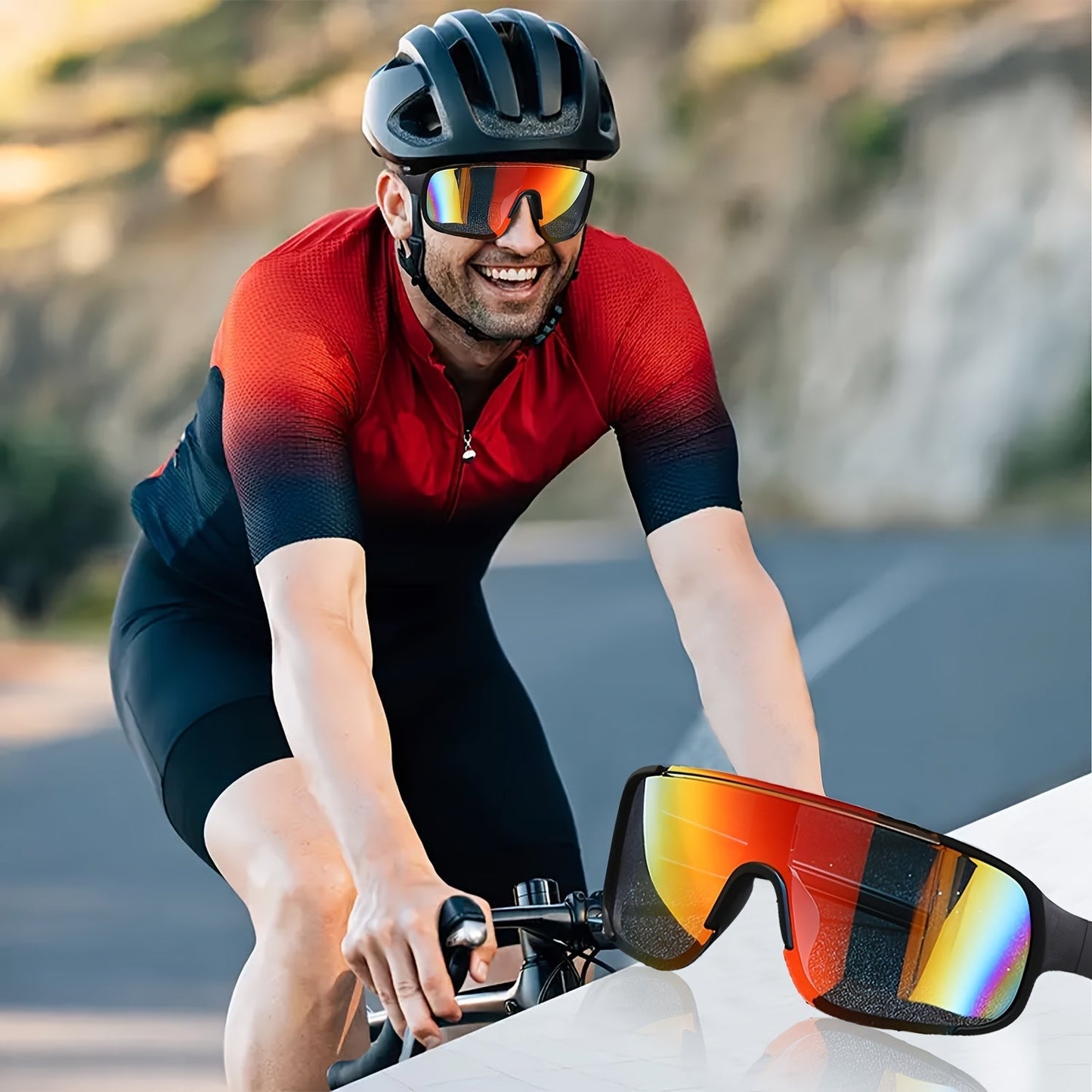 Sports Sunglasses Bulk Set – 6 or 12 Pairs, Lightweight PC Frame, UV Protection, Anti-Glare High-Definition Lenses, Unisex Driving & Outdoor Eyewear, Futuristic Style