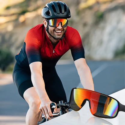 Sports Sunglasses Bulk Set – 6 or 12 Pairs, Lightweight PC Frame, UV Protection, Anti-Glare High-Definition Lenses, Unisex Driving & Outdoor Eyewear, Futuristic Style