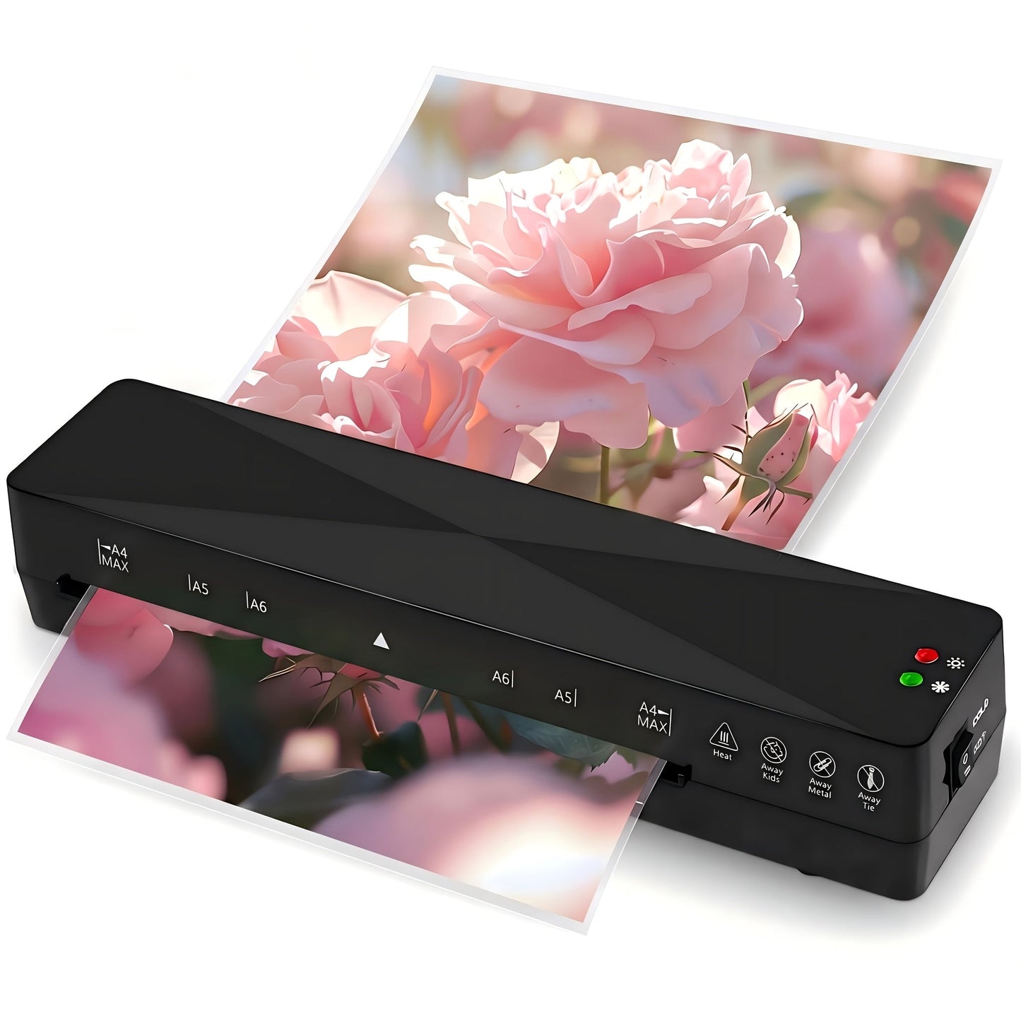 A4 Laminator Machine Hot and Cold, 9-Inch Thermal Laminator with Fast 1-2 Min Warm-Up, Bubble-Free Lamination for Home, Office & School, Compatible with 80-125 Mic Pouches – Jam-Free Design