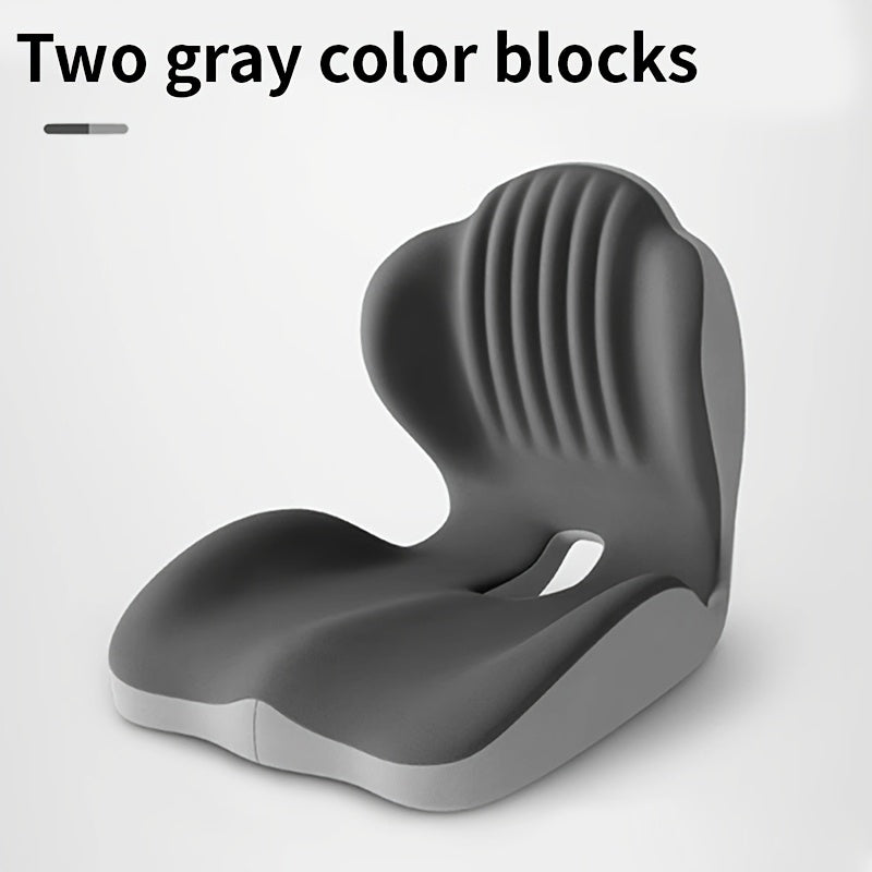 Ergonomic Memory Foam Seat Cushion with Back Support & Breathable Hollow Design – Comfortable Coccyx Cushion for Office Chair Car Seat Long Sitting Unisex