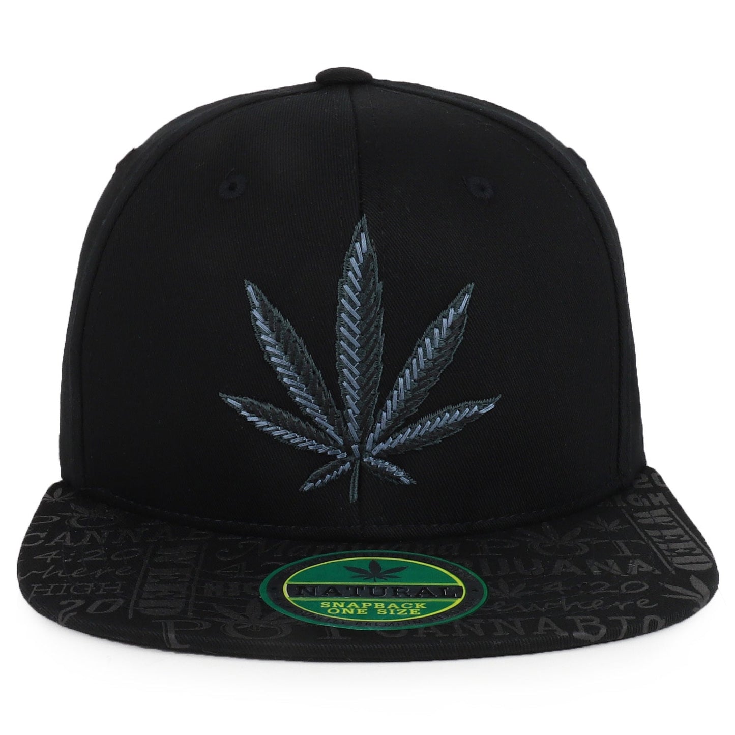 Rasta MJ Leaf 3D Embroidered Flat Bill Snapback Cap – Hip Hop Reggae Hat, Adjustable Snapback, One Size Fits Most, Unisex Streetwear Baseball Cap