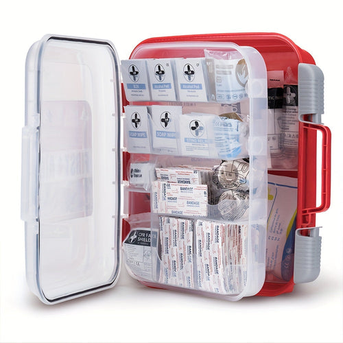 RHINO RESCUE OSHA First Aid Kit All-Purpose Professional Medical Supplies - Home Office Outdoor Emergency Camping Car Travel Business